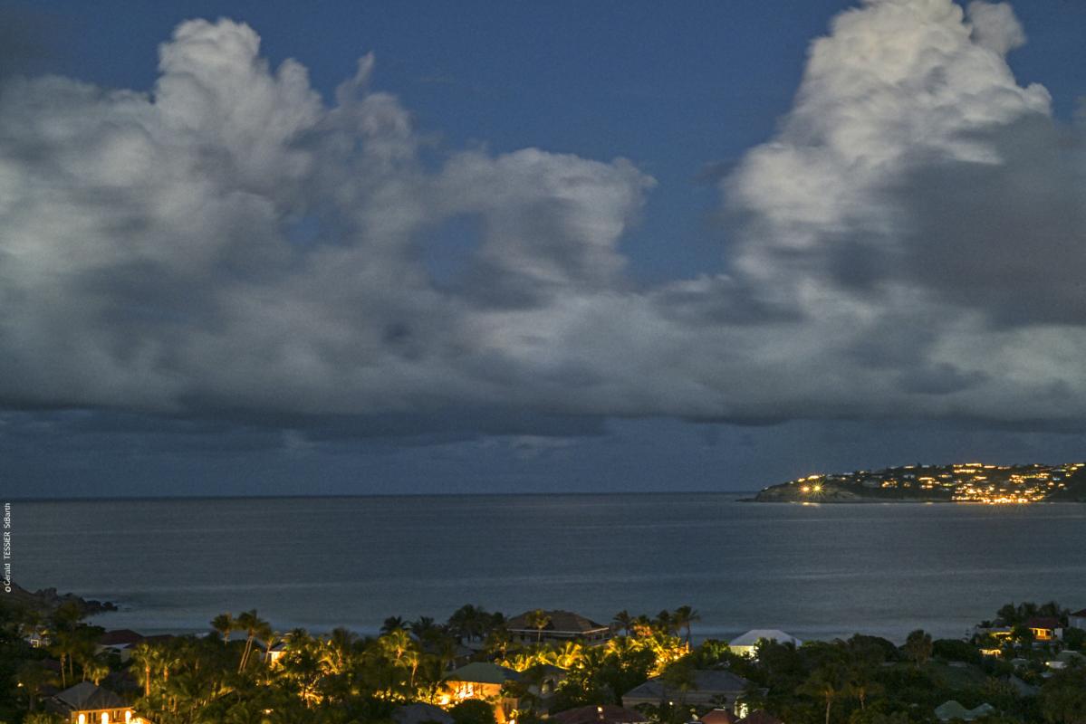 Location villa Anse des Cayes Saint Barthélémy_ Vue mer Nuit - 44